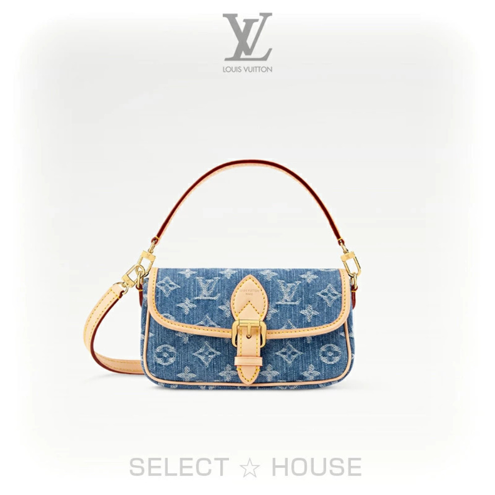 Louis Vuitton Diane Monogram Denim Shoulder bag Blue